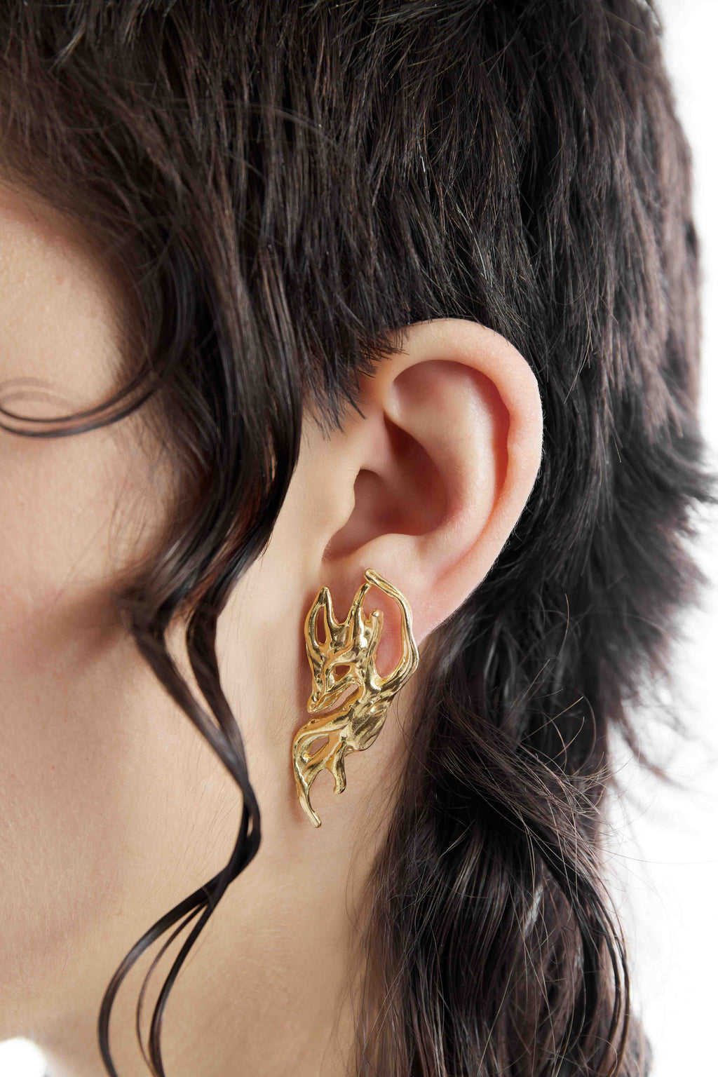 L EARRINGS - Gold plated