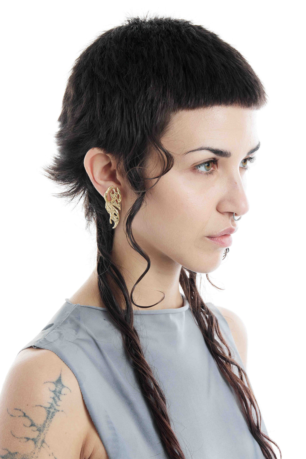 L EARRINGS - Gold plated