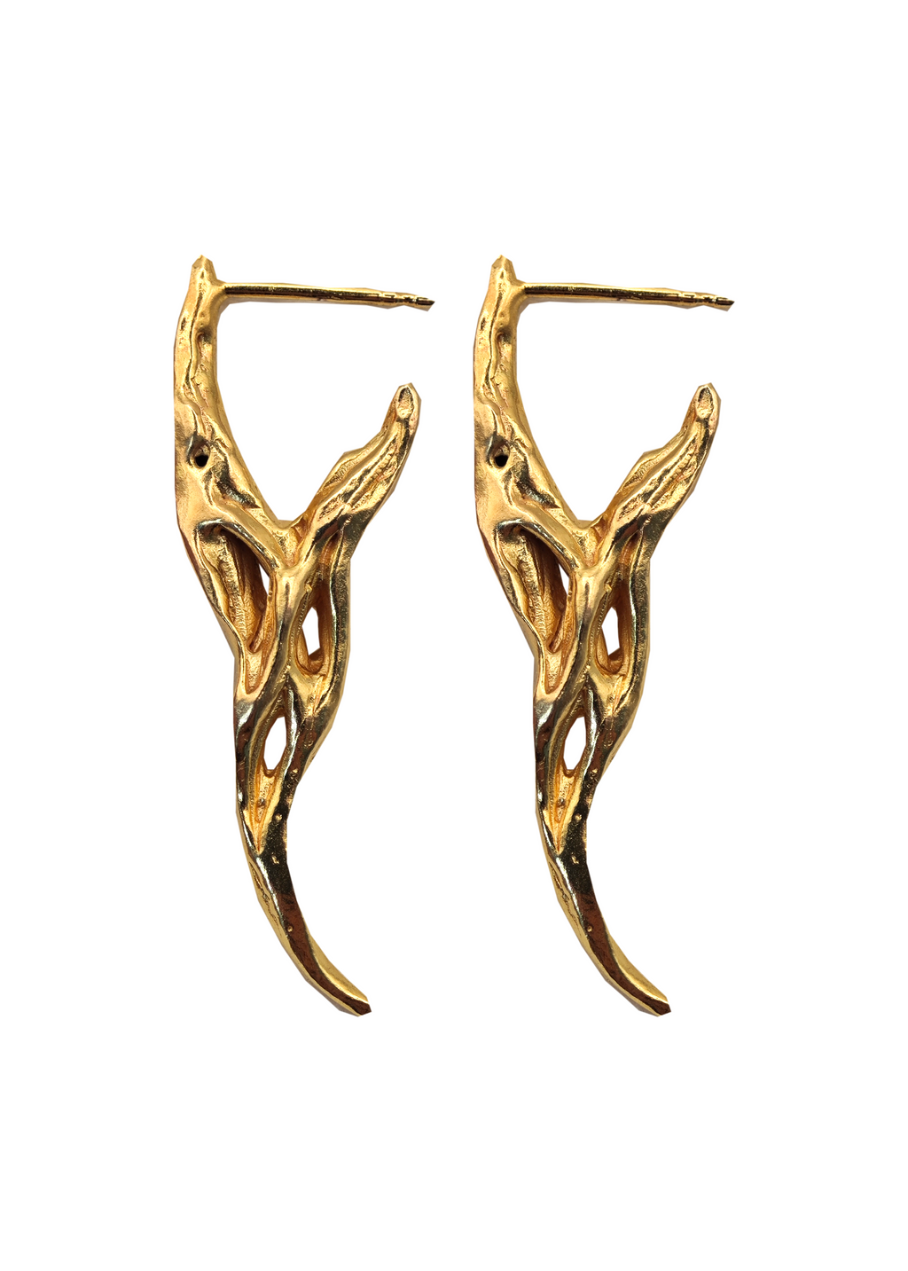 SKULL EARRINGS - Gold plated